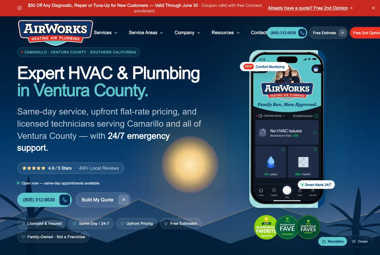 AirWorks Solutions — live Hydra OS build