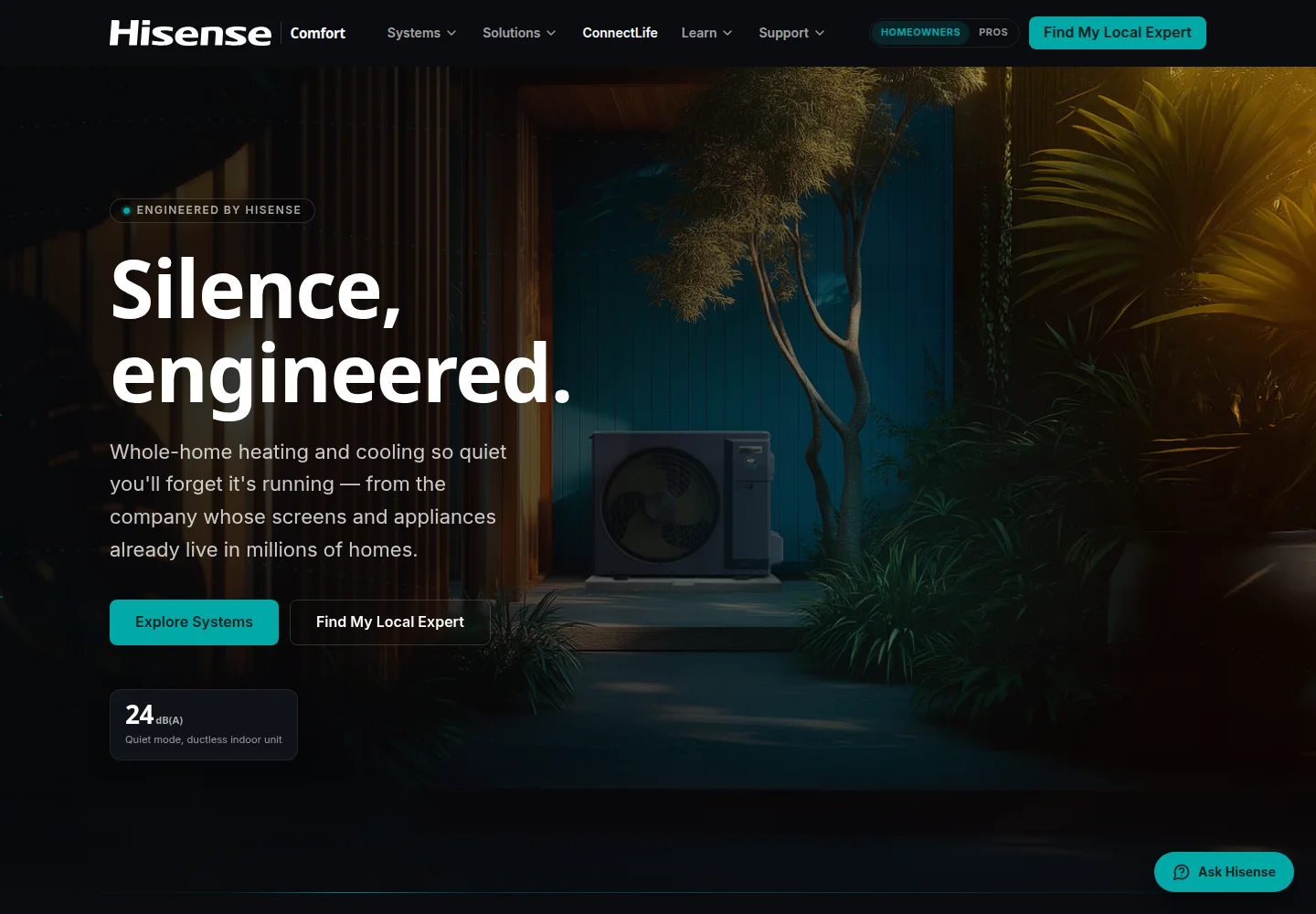 Hisense Comfort — live Hydra OS build