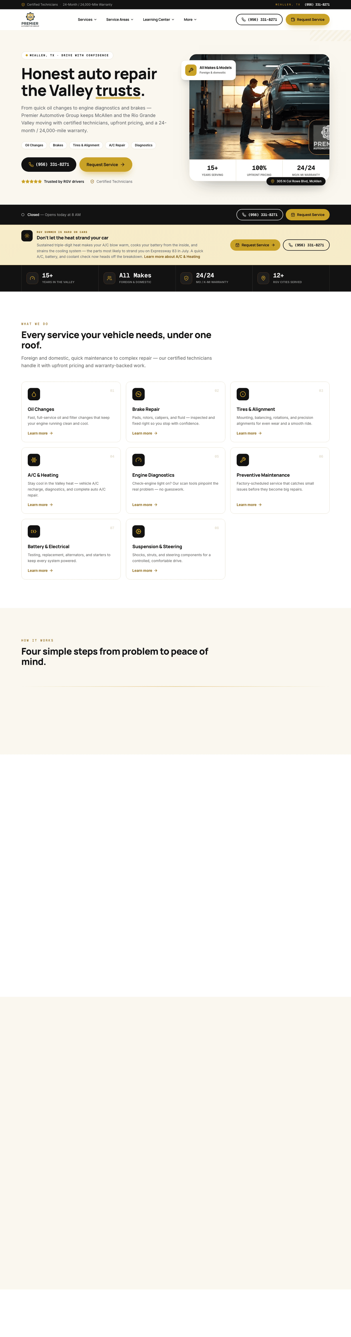 Premier Automotive Group — live Hydra OS build