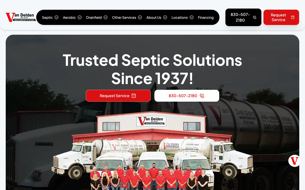 Van Delden Wastewater Systems — live Hydra OS build
