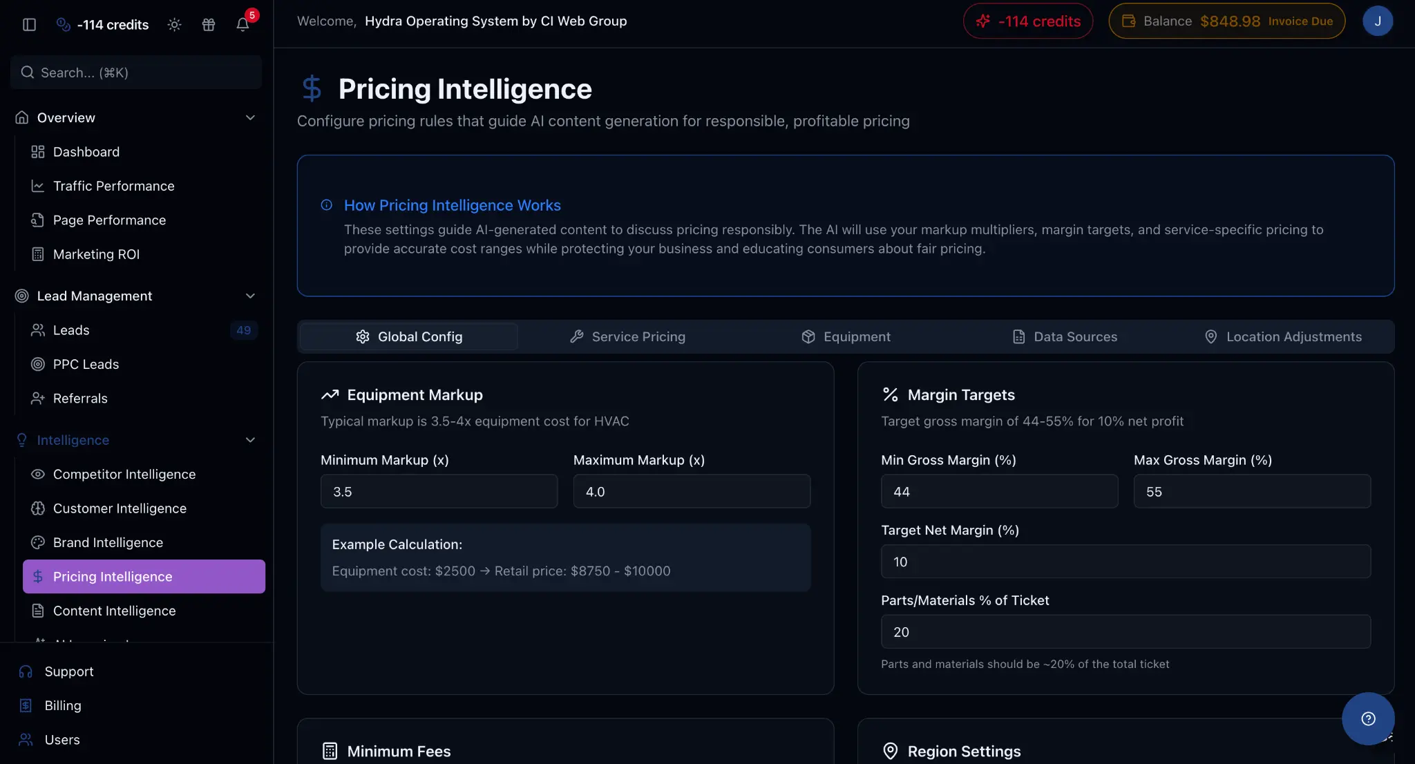 Pricing Intelligence Dashboard